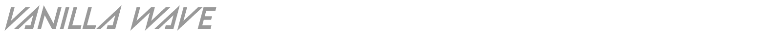 Vanilla Wave font preview